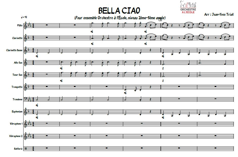 Bella Ciao - 2e et 3e année